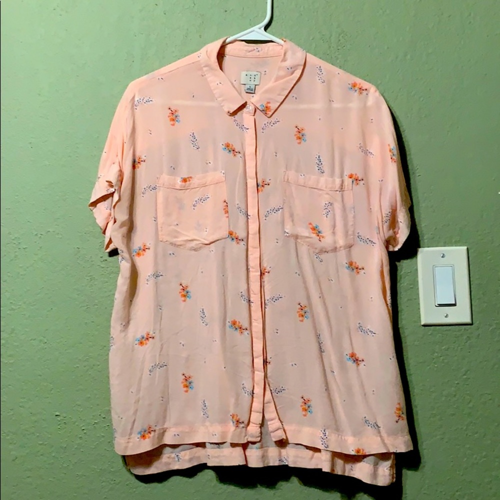Floral Button Up